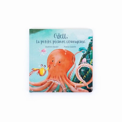 Jellycat Odell, La Petite Pieuvre Courageuse Livre Libros | TDVO-92704